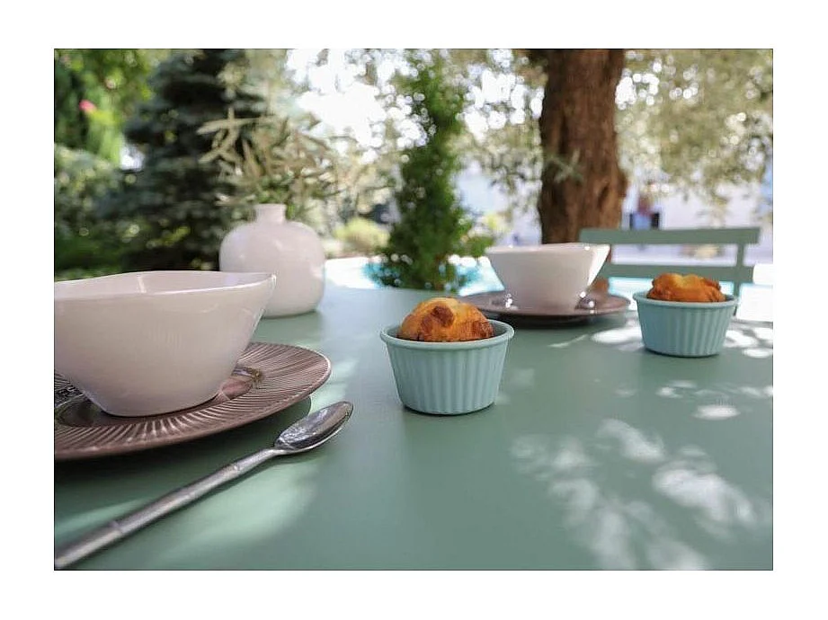 Guéridon carré en acier 70 cm Cuba