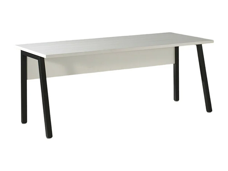 Mesa de escritório profissional de 200 cm em cor branca fosca - Coleção SOON