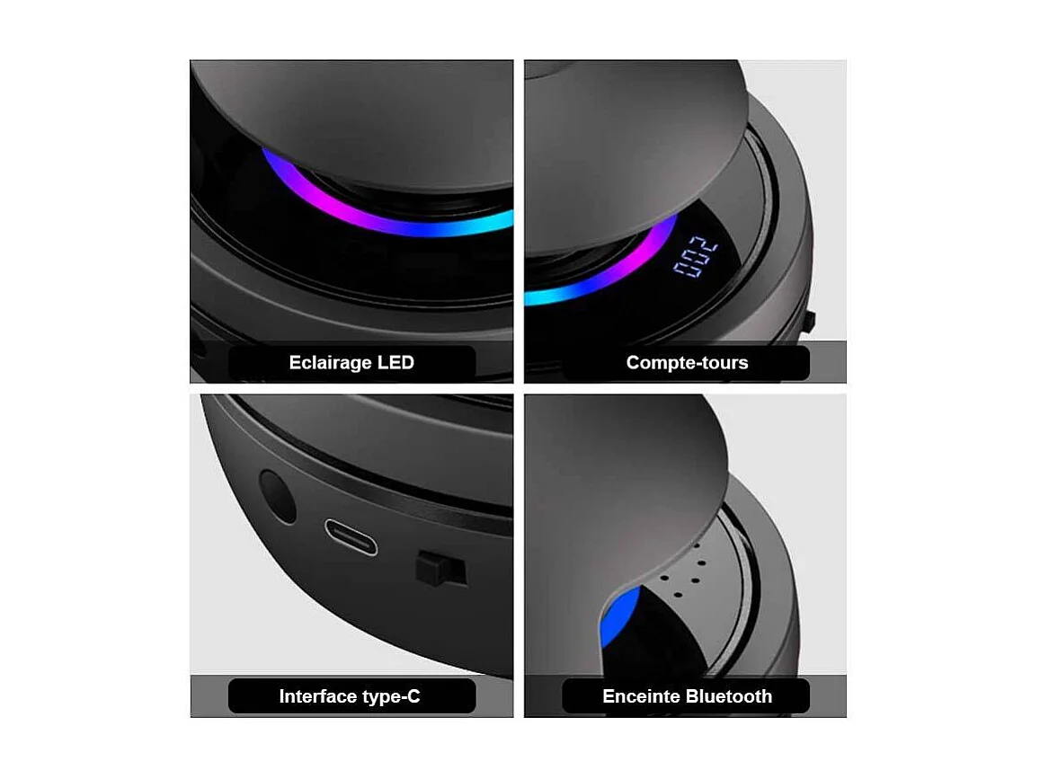 Corde à sauter horizontale avec système audio Bluetooth Dual Jump