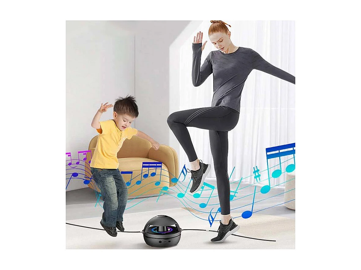 Corde à sauter horizontale avec système audio Bluetooth Dual Jump