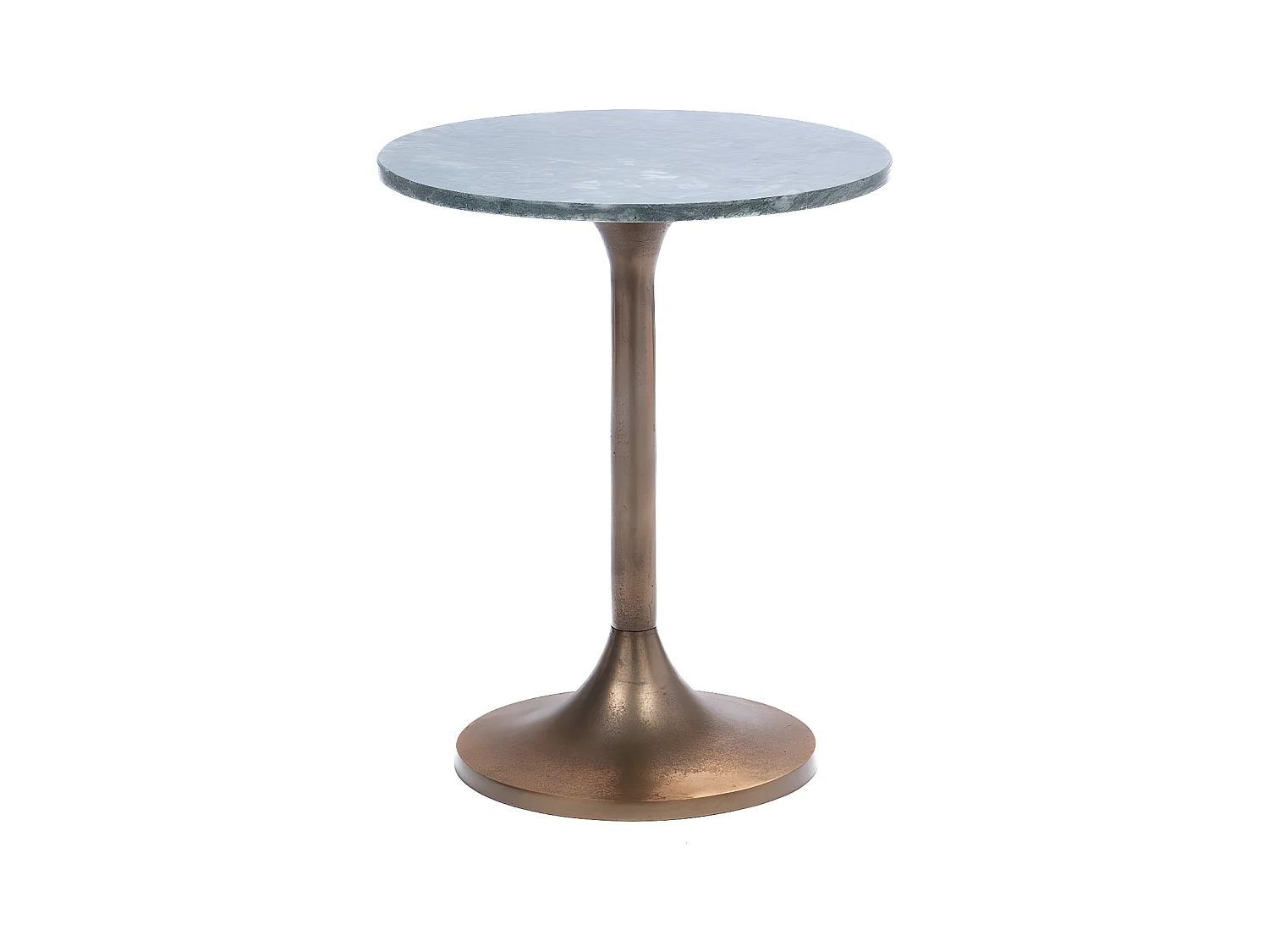 Bout de canapé Marbre vert 40 cm