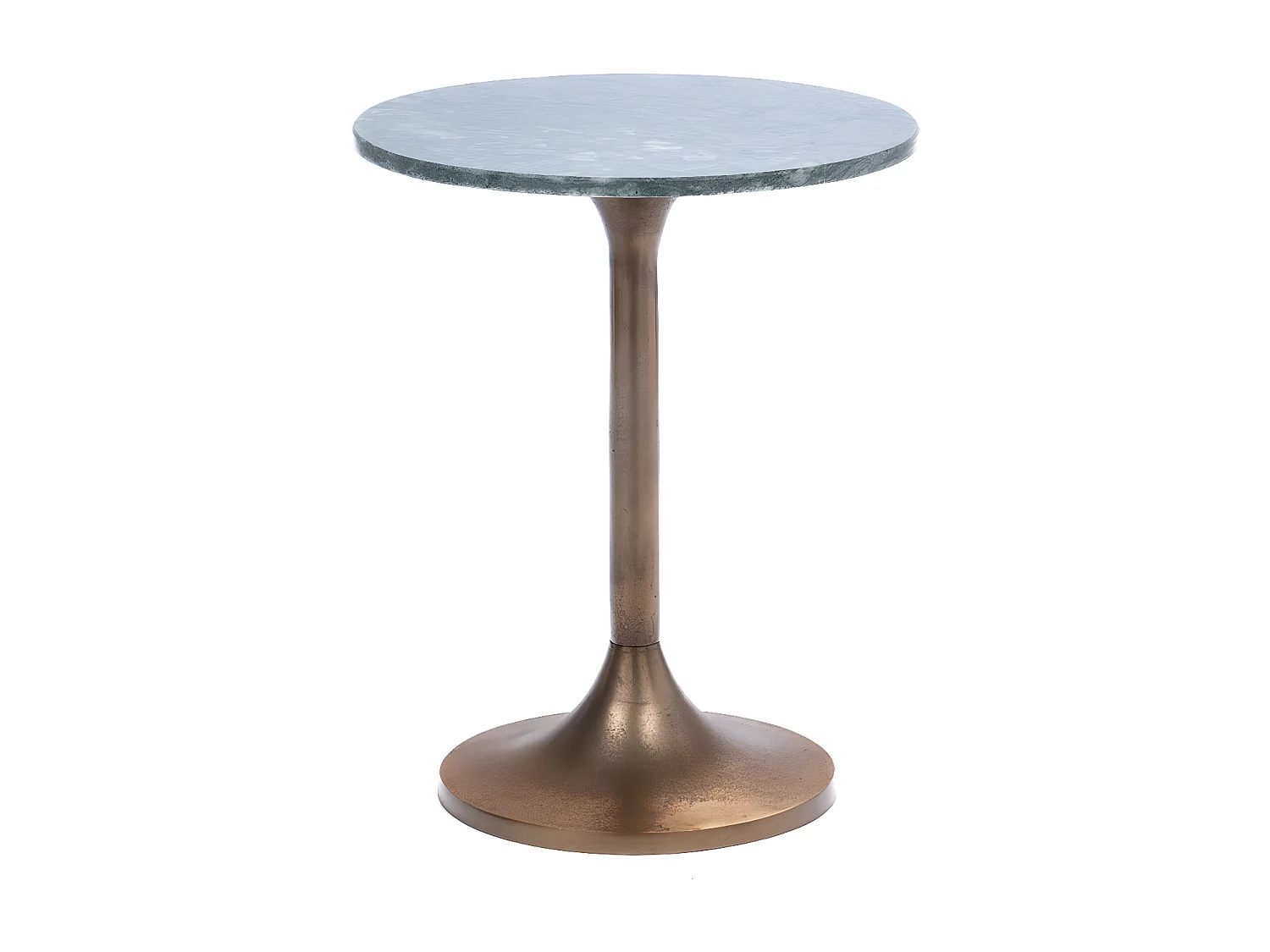 Bout de canapé Marbre vert 40 cm