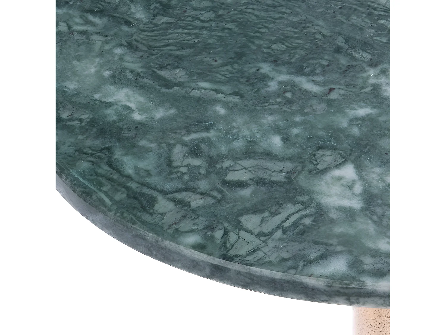 Bout de canapé Marbre vert 40 cm