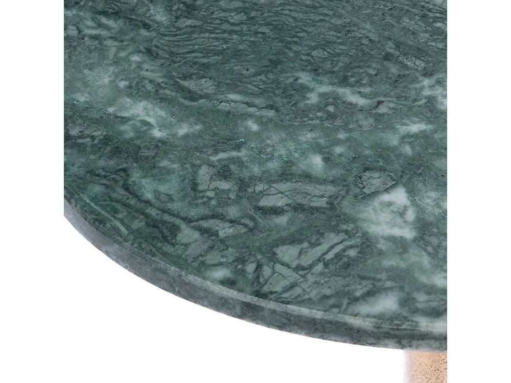 Bout de canapé Marbre vert 40 cm