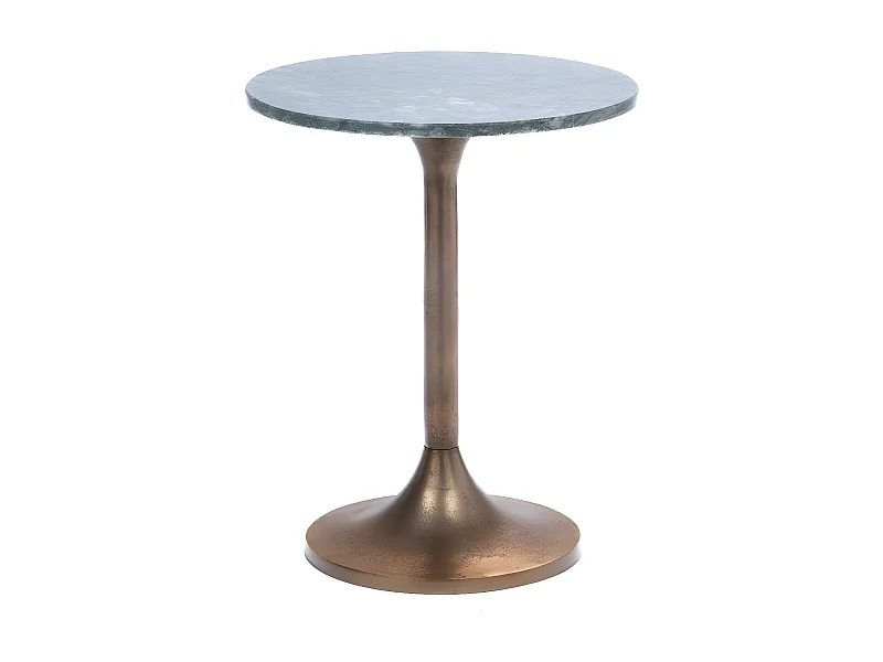 Bout de canapé Marbre vert 40 cm