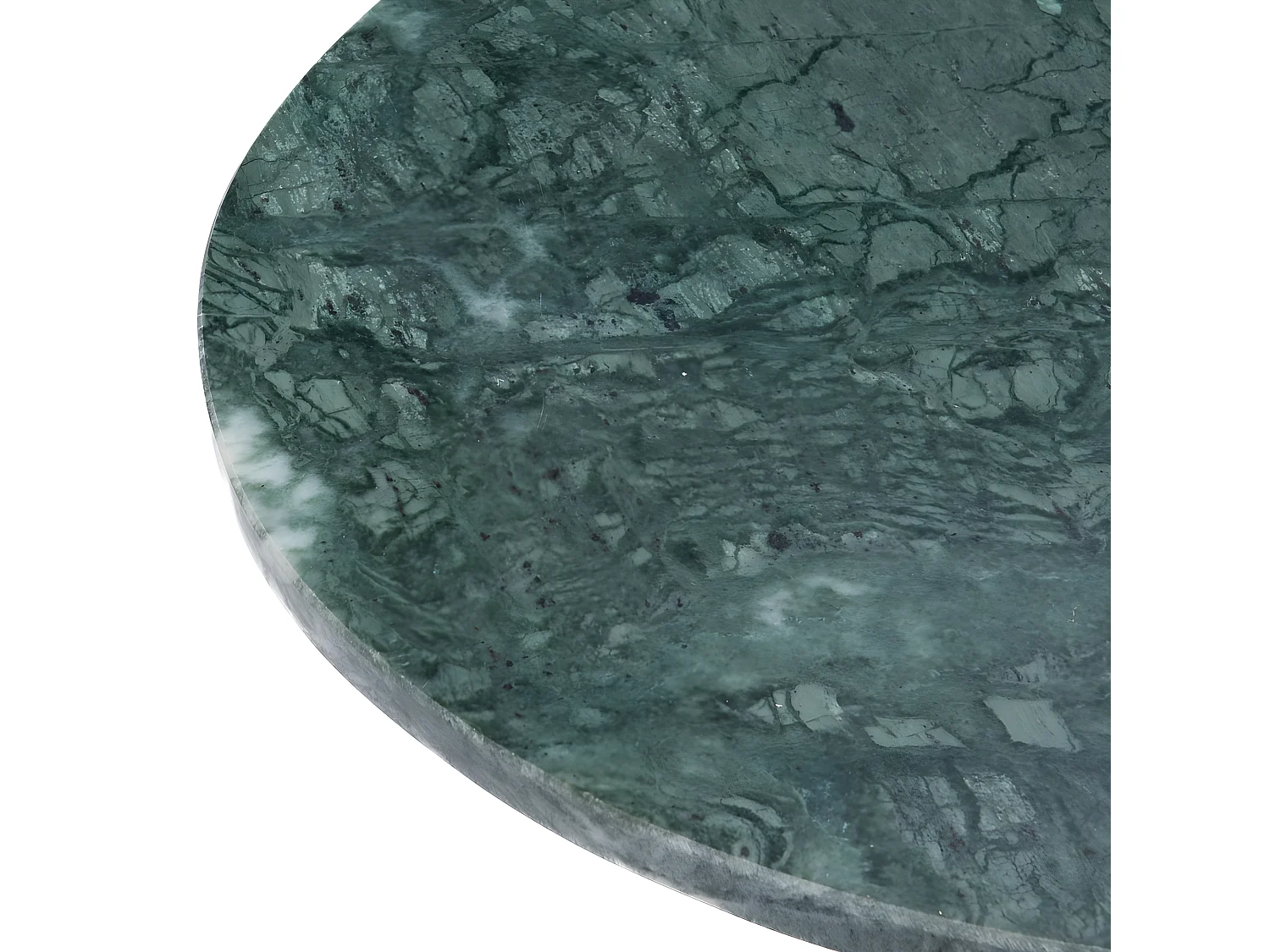 Bout de canapé Marbre vert 46 cm