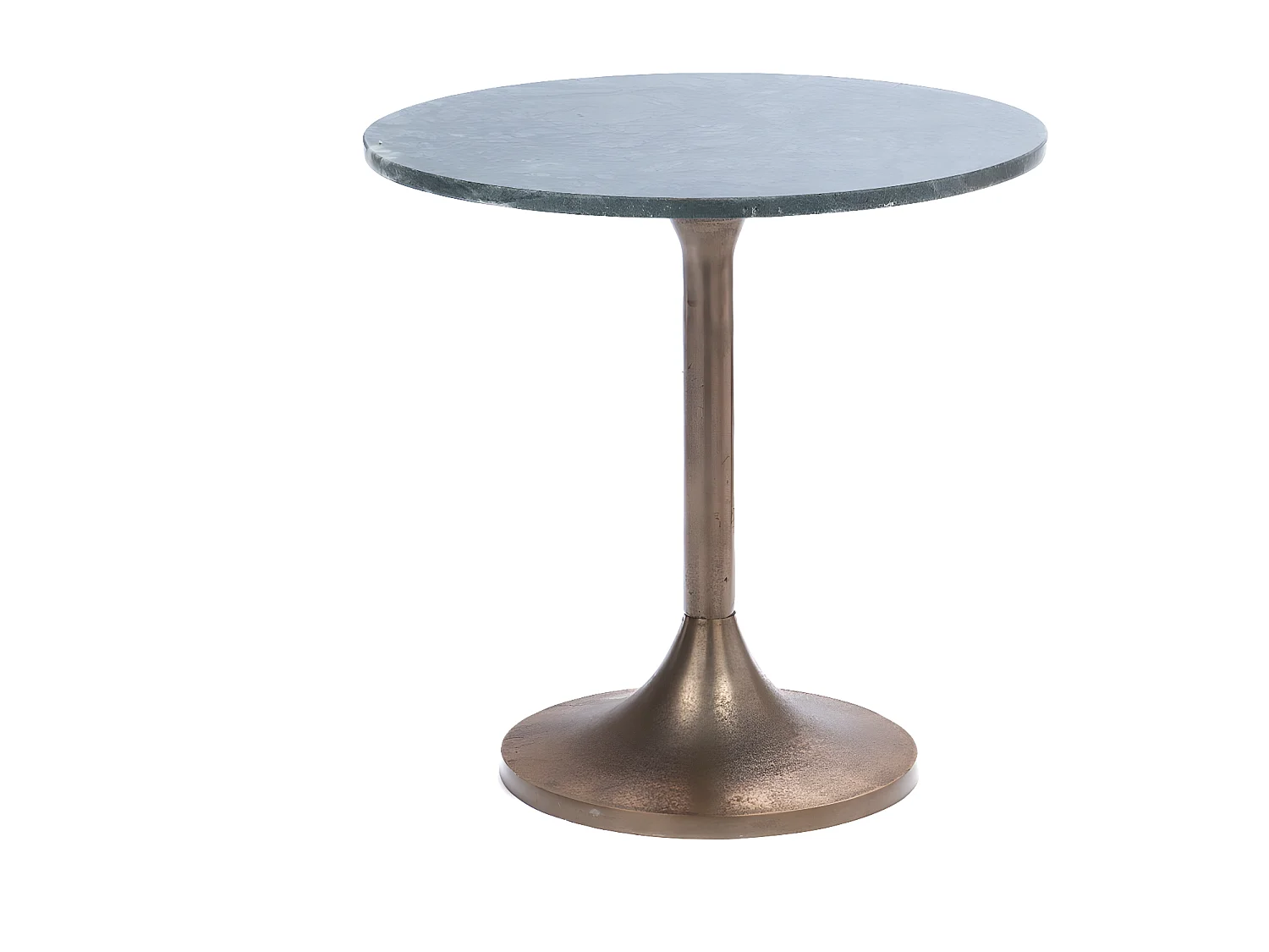 Bout de canapé Marbre vert 46 cm