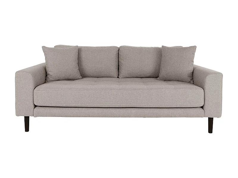 Lido canapé 2,5 personnes 2 coussins marron.