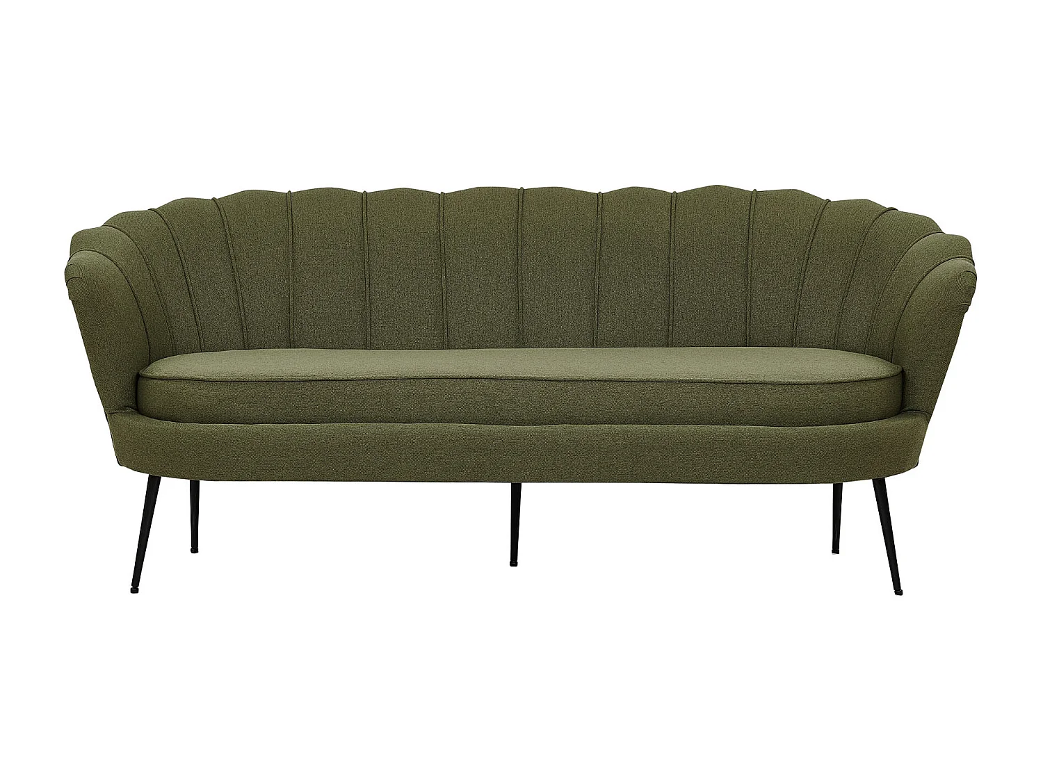 Canapé 3 Places en Tissu "Calais" 180cm Vert