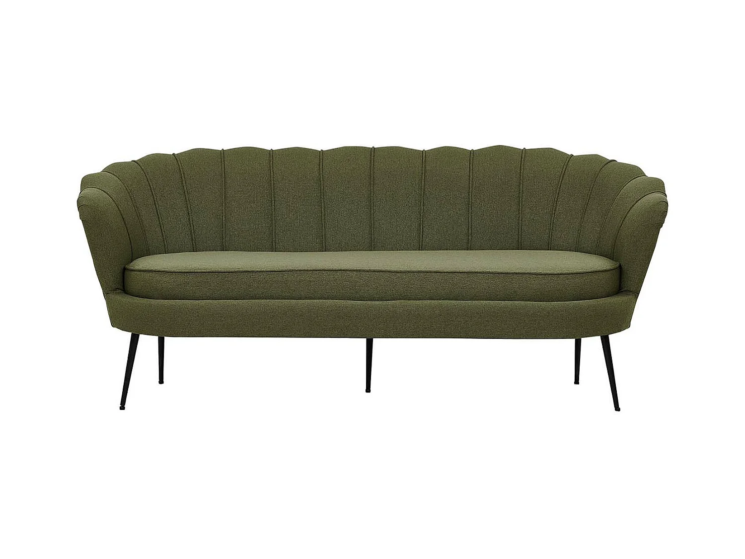 Canapé 3 Places en Tissu "Calais" 180cm Vert