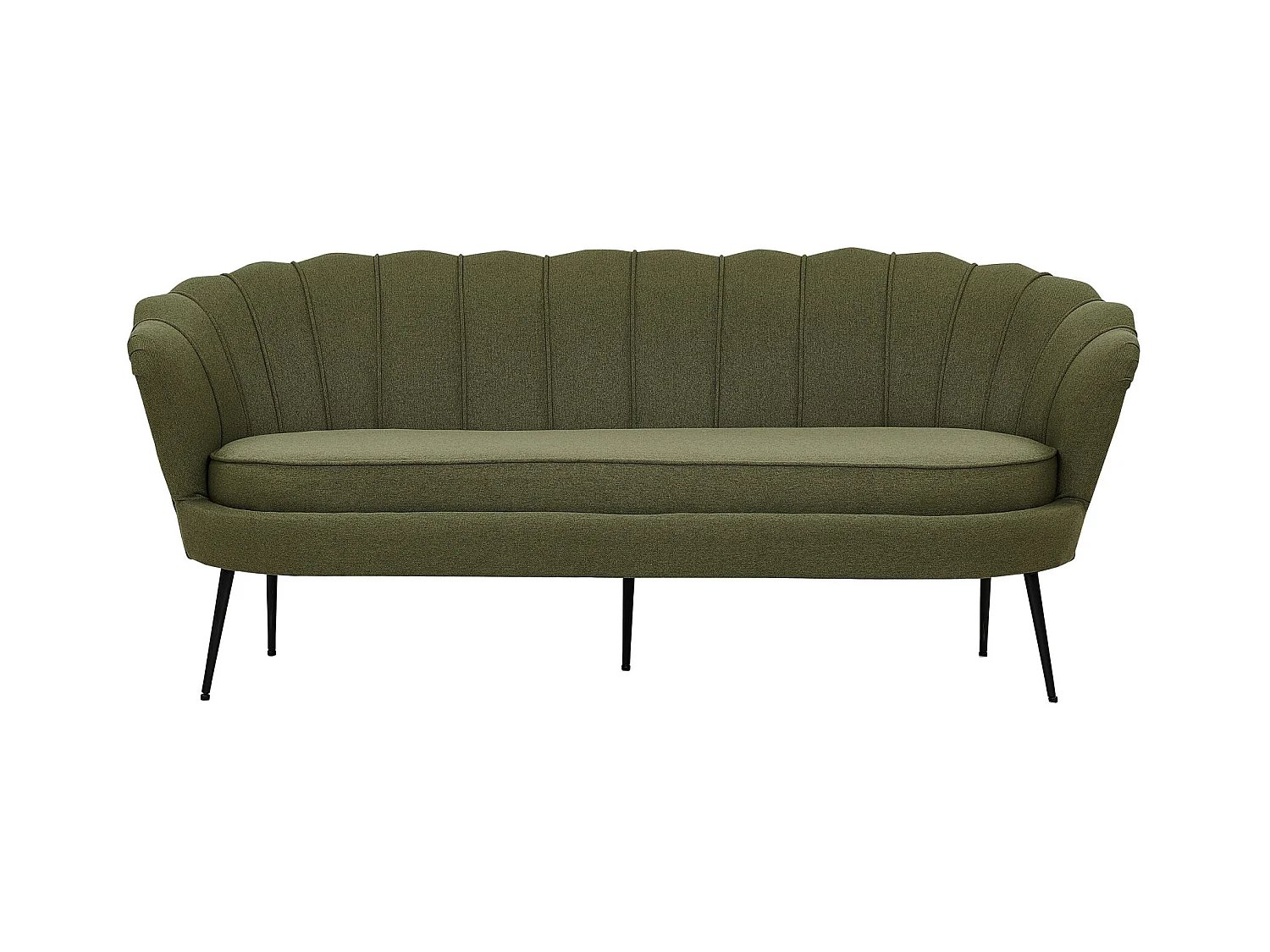 Canapé 3 Places en Tissu "Calais" 180cm Vert