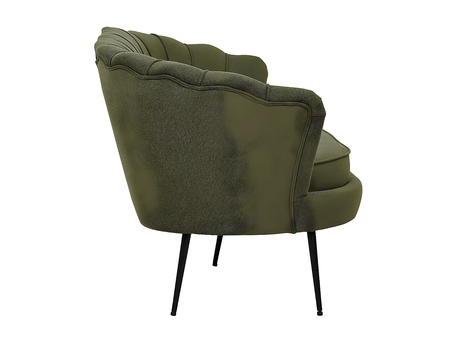 Canapé 3 Places en Tissu "Calais" 180cm Vert