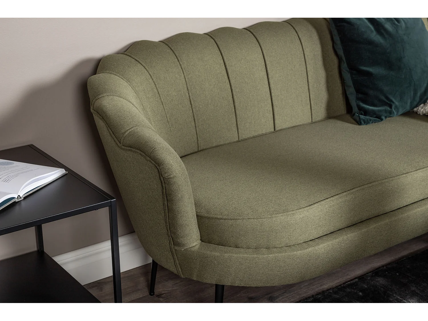 Canapé 3 Places en Tissu "Calais" 180cm Vert