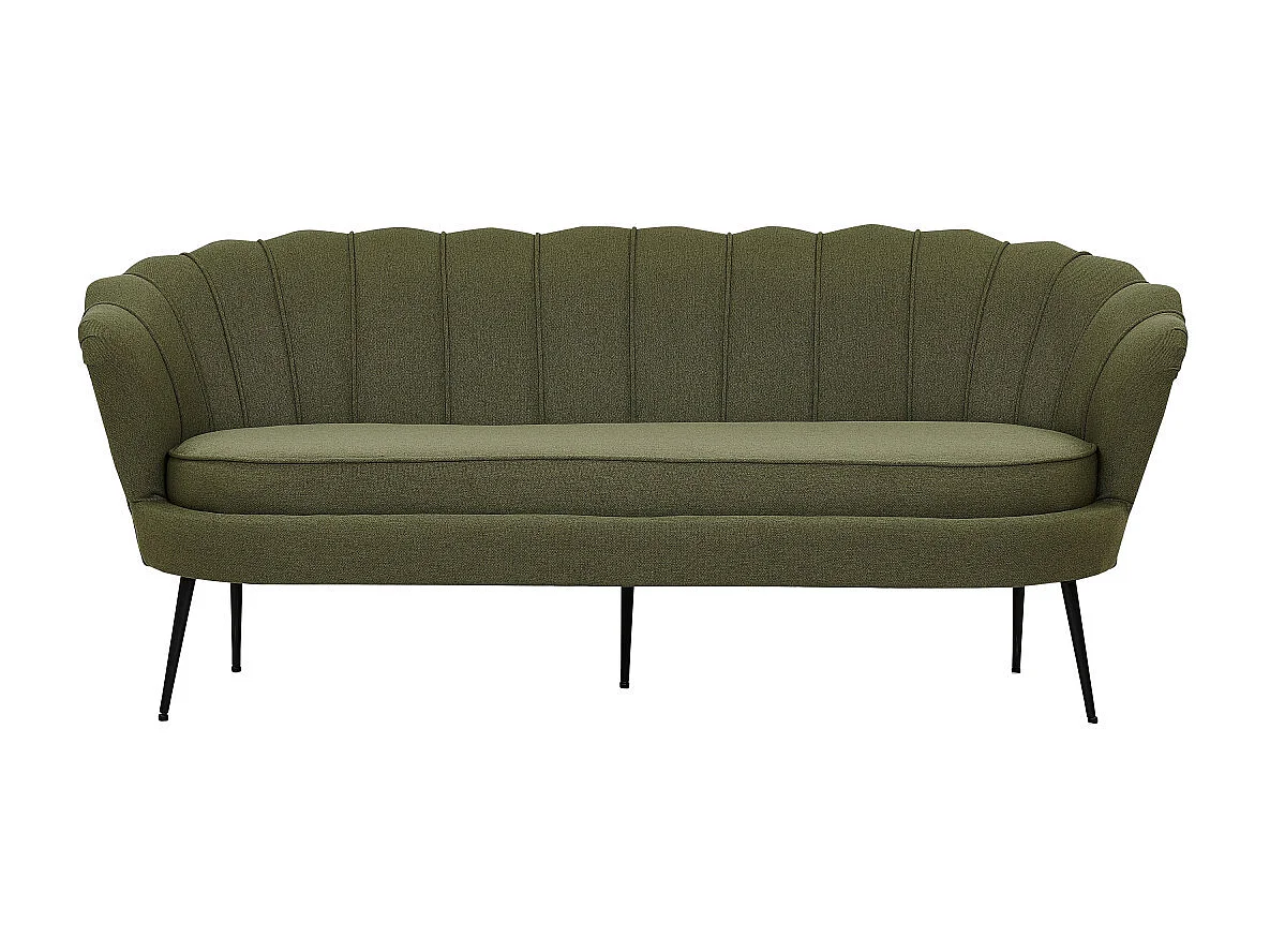 Canapé 3 Places en Tissu "Calais" 180cm Vert