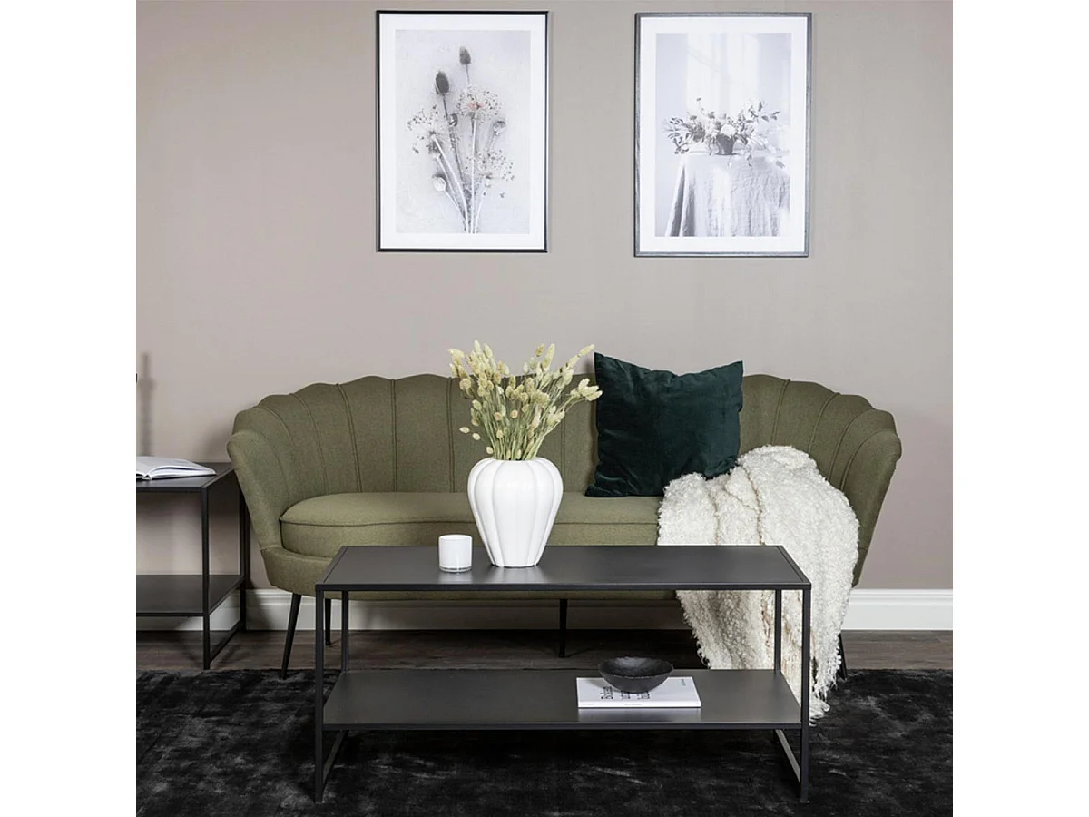 Canapé 3 Places en Tissu "Calais" 180cm Vert