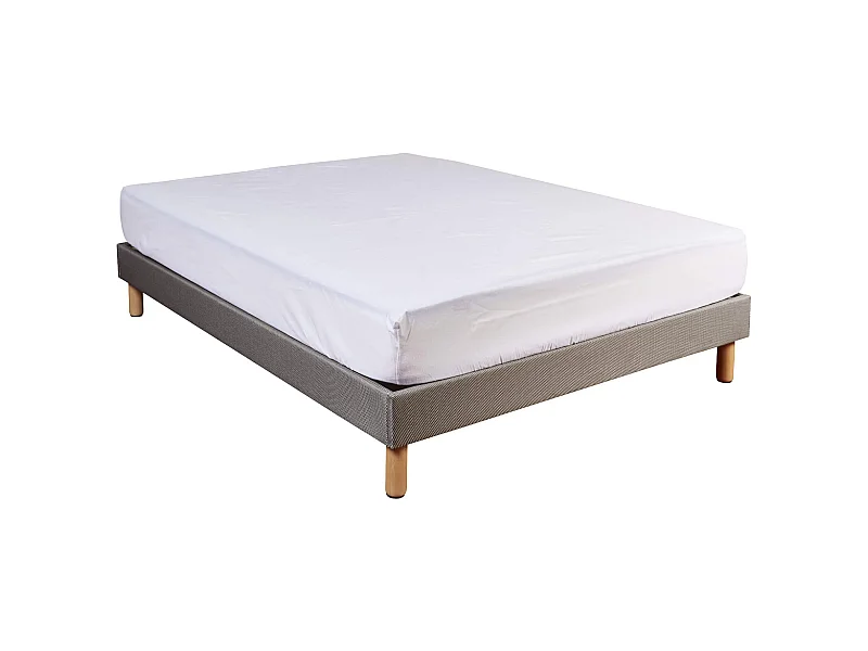 Protège matelas anti-acariens Microstop molleton imperméable - bonnet 27 cm 200x200