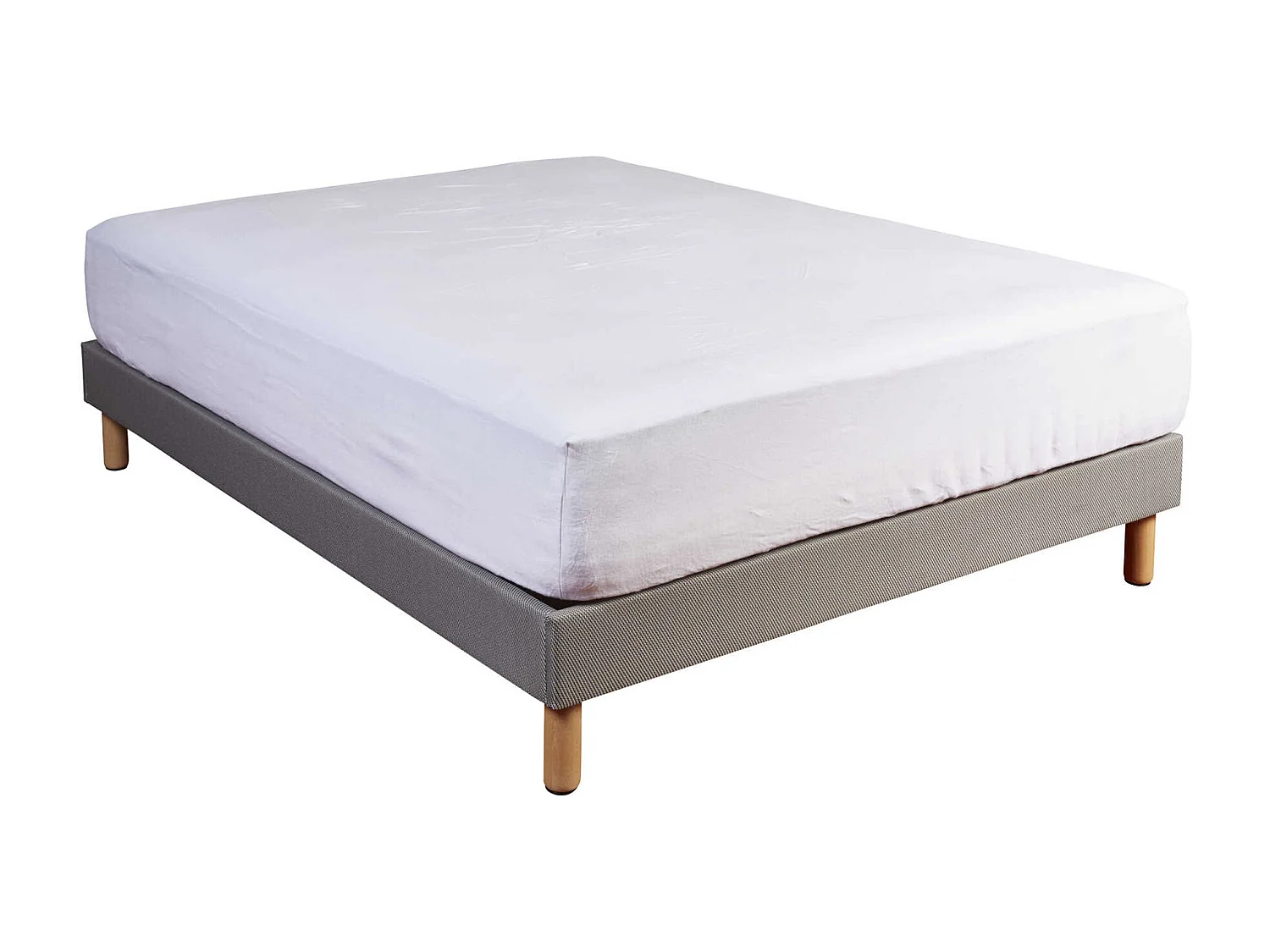 Protège matelas molleton 100% coton - bonnet 40 cm 90x200