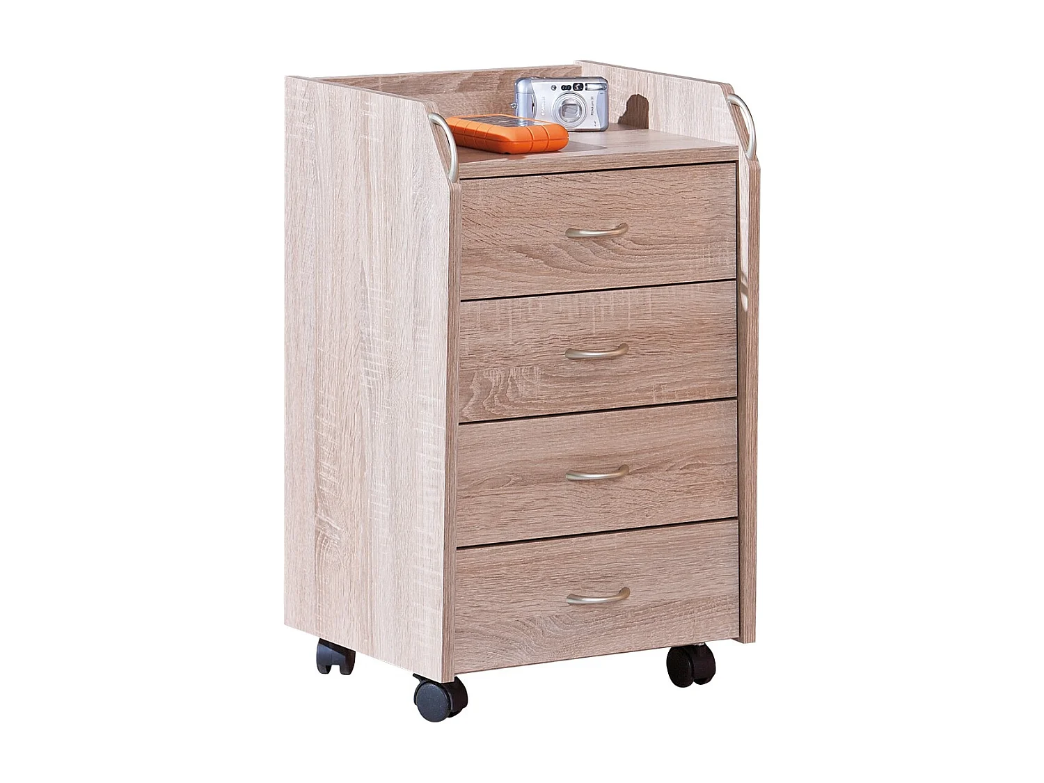 Caisson de Bureau 4 Tiroirs "College" 65cm Chêne Sonoma