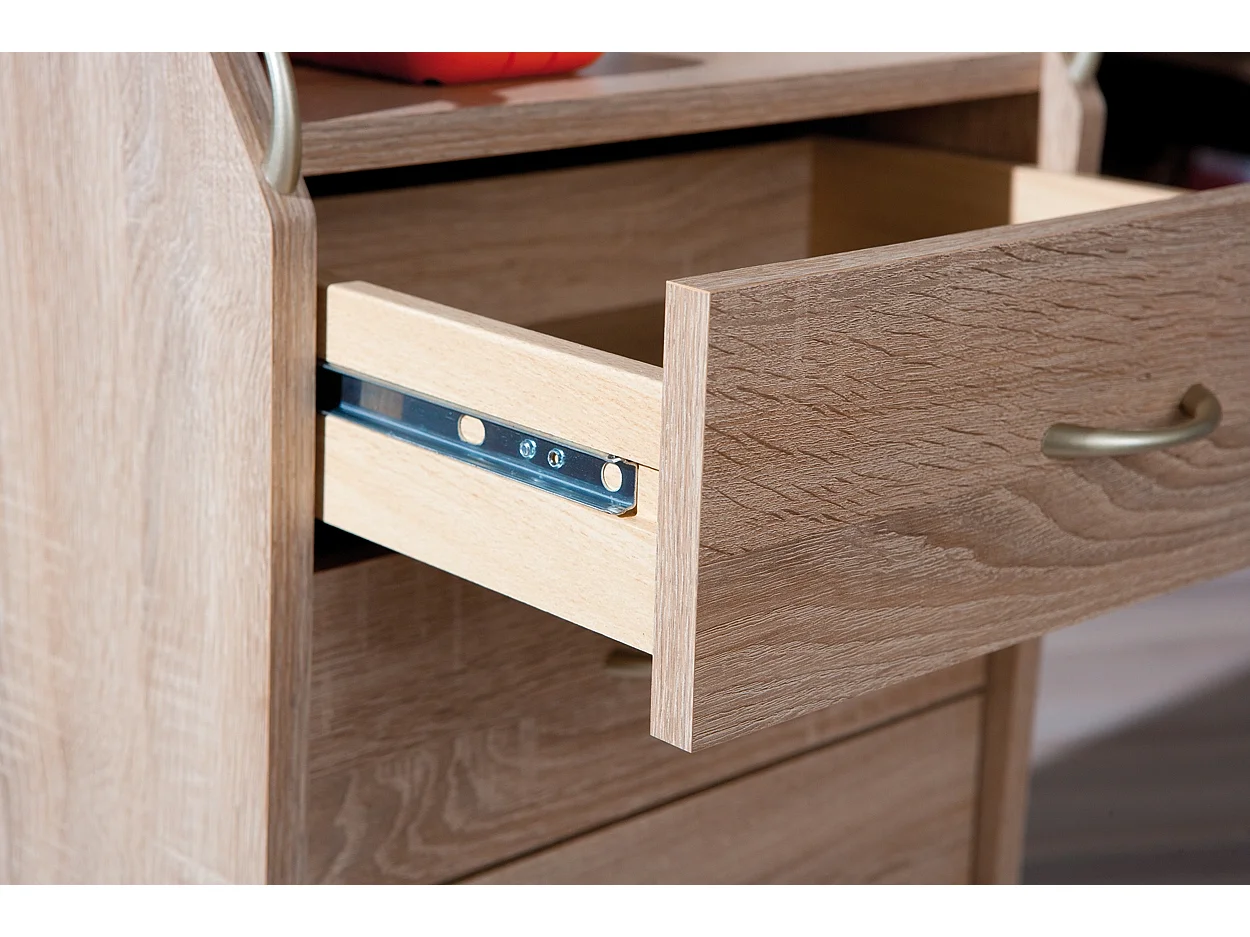 Caisson de Bureau 4 Tiroirs "College" 65cm Chêne Sonoma