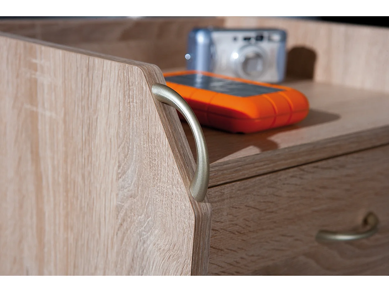 Caisson de Bureau 4 Tiroirs "College" 65cm Chêne Sonoma