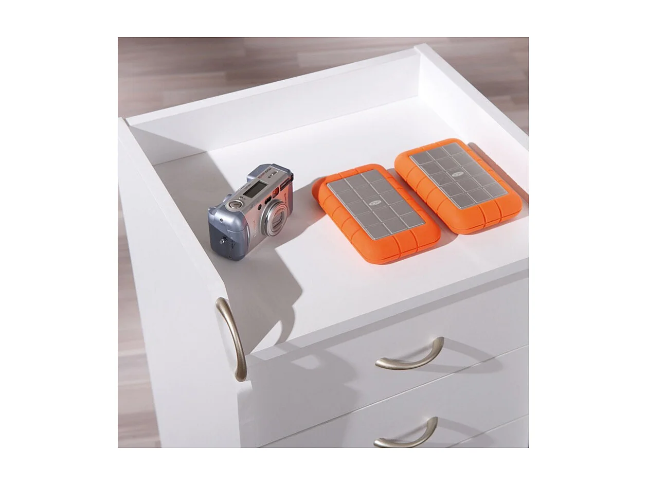 Caisson de Bureau 4 Tiroirs "College" 65cm Blanc