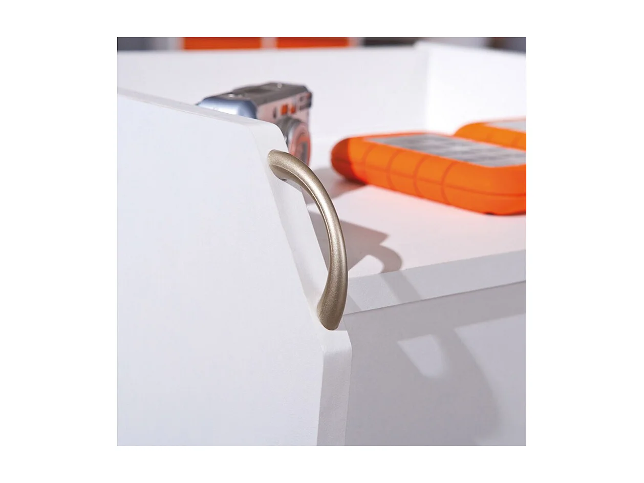 Caisson de Bureau 4 Tiroirs "College" 65cm Blanc