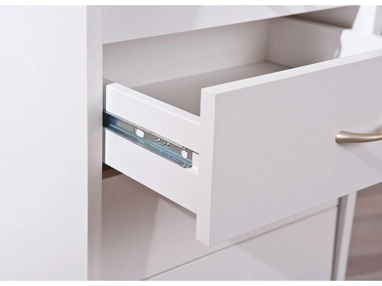 Caisson de Bureau 4 Tiroirs "College" 65cm Blanc