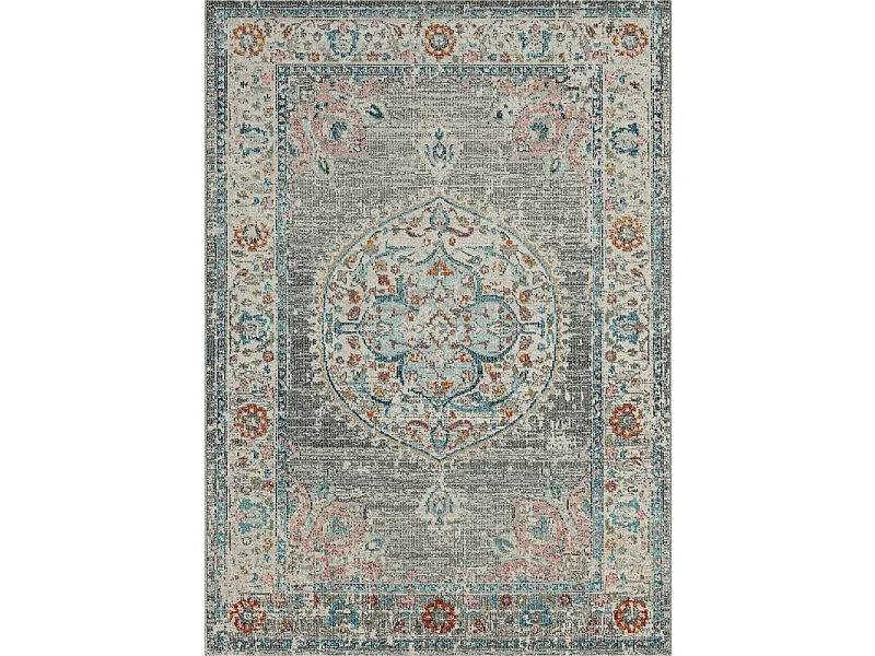 Tapis extérieur intérieur vintage coloré SALSA 53 Multicolore 80*150