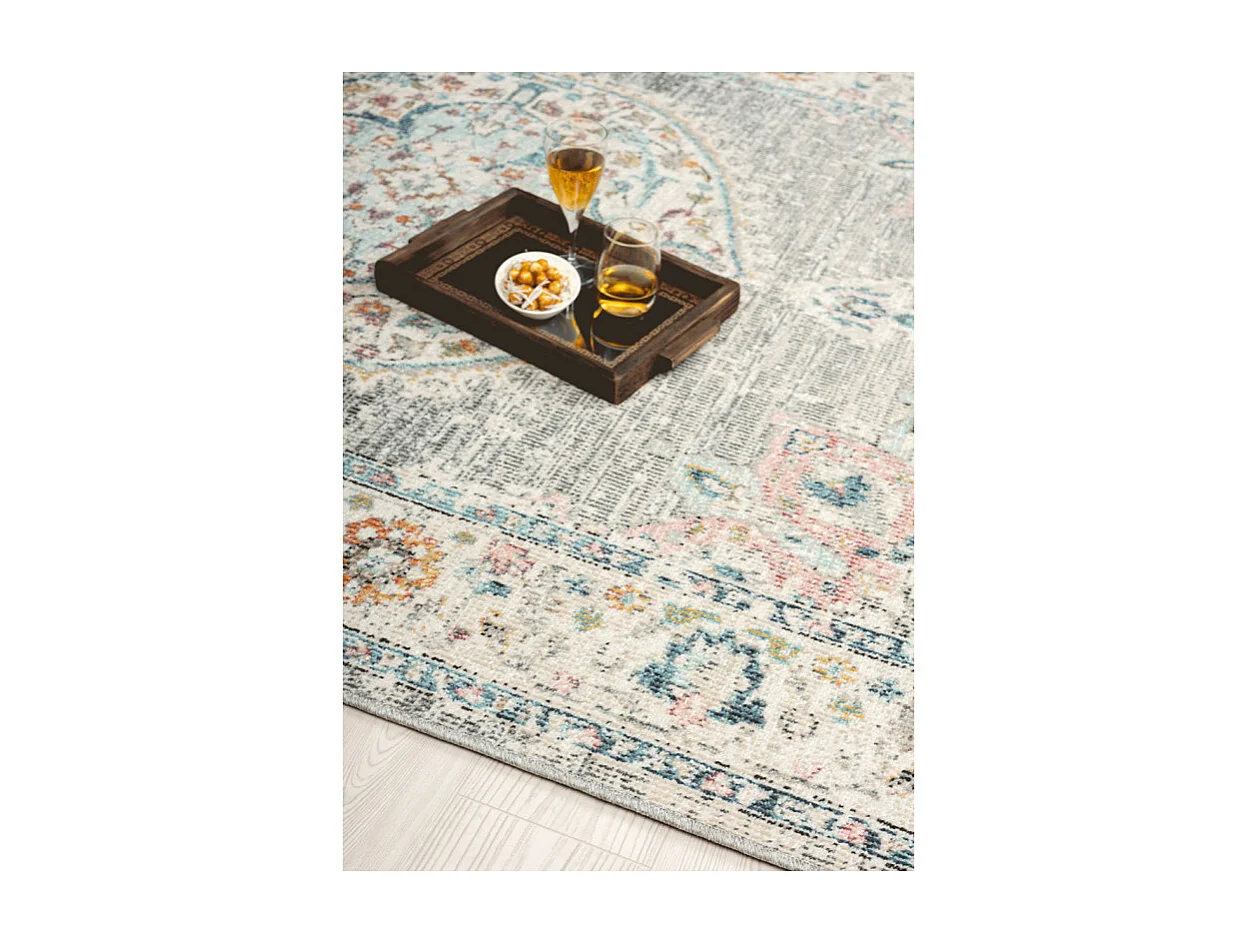 Tapis extérieur intérieur vintage coloré SALSA 53 Multicolore 80*150