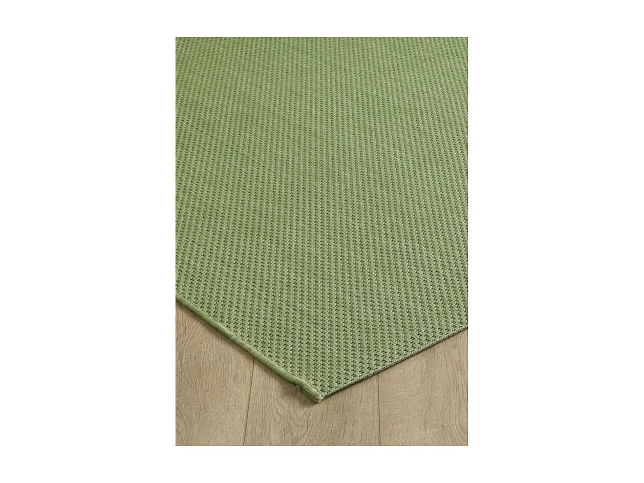 Tapis extérieur intérieur tissé uni - BAHAMAS 548 Vert 80*150