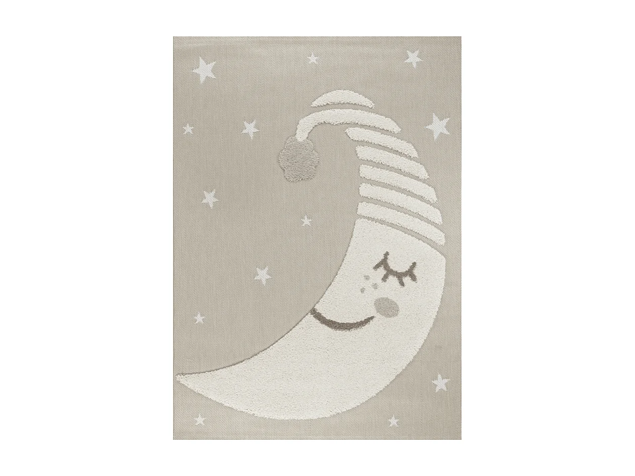 Tapis enfant lune beige - LUNA Enfants 10 Beige 80*150