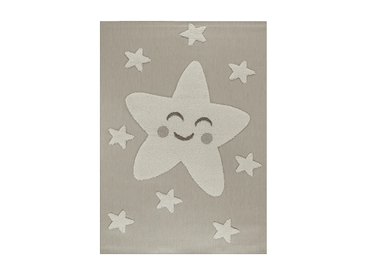Tapis enfant étoile beige - LUNA Kids 09 Beige 120*170