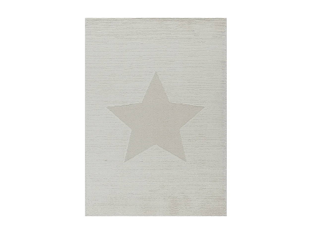 Tapis enfant étoile crème MONACO 82 Crème 120*170