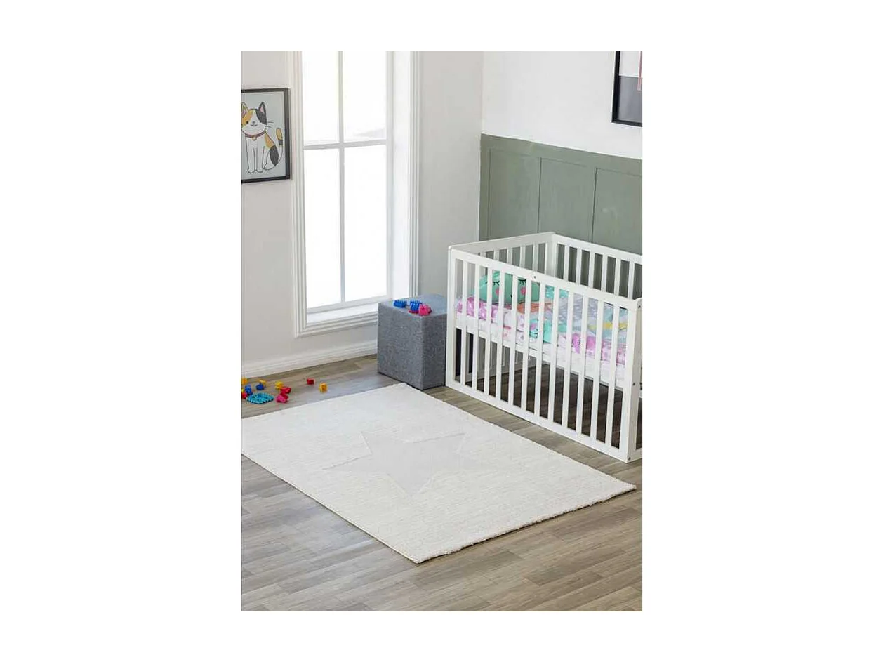 Tapis enfant étoile crème MONACO 82 Crème 120*170