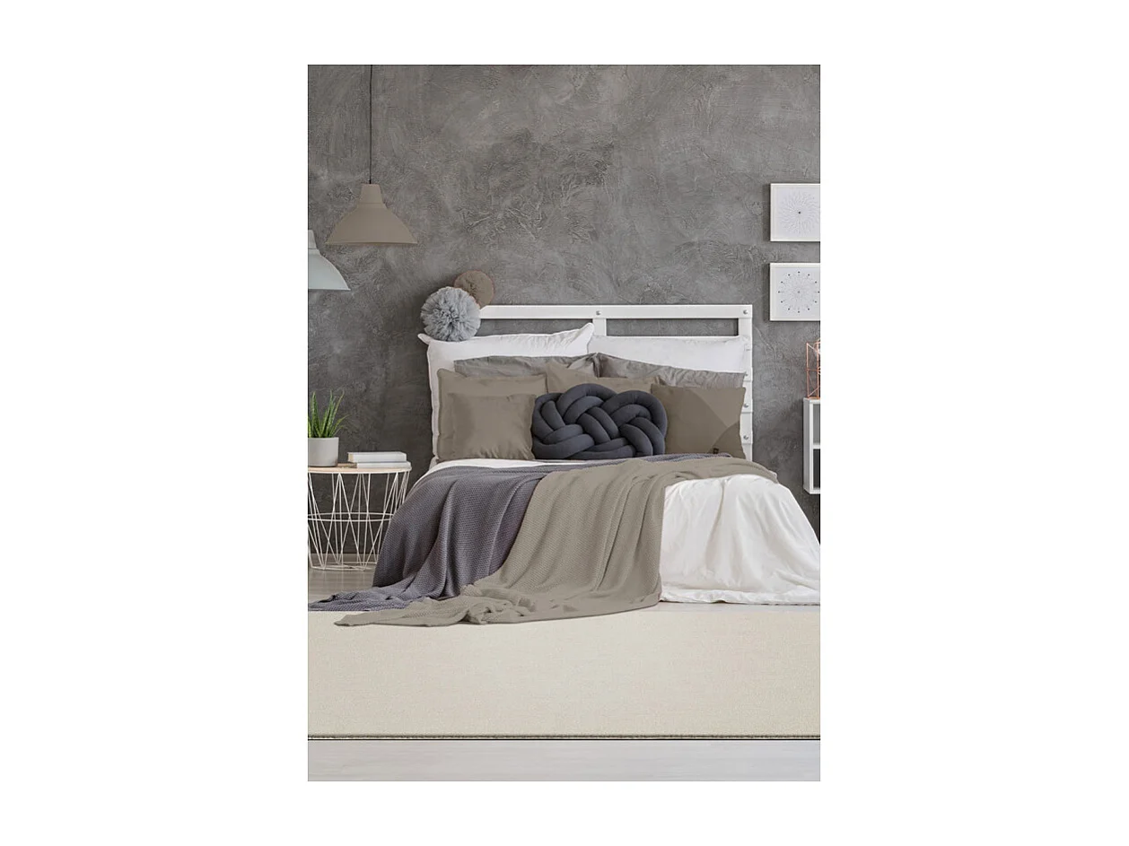 Tapis uni lavable doux - LOFT Crème 120*170