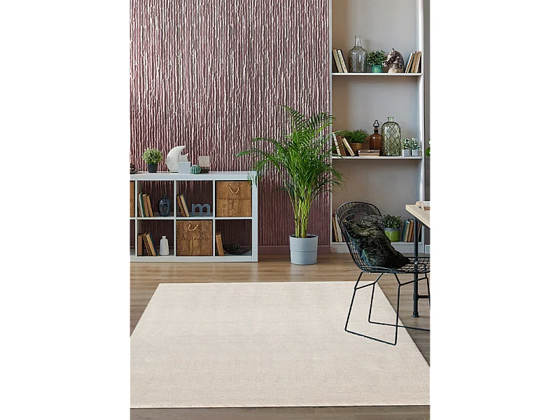 Tapis uni lavable doux - LOFT Crème 120*170