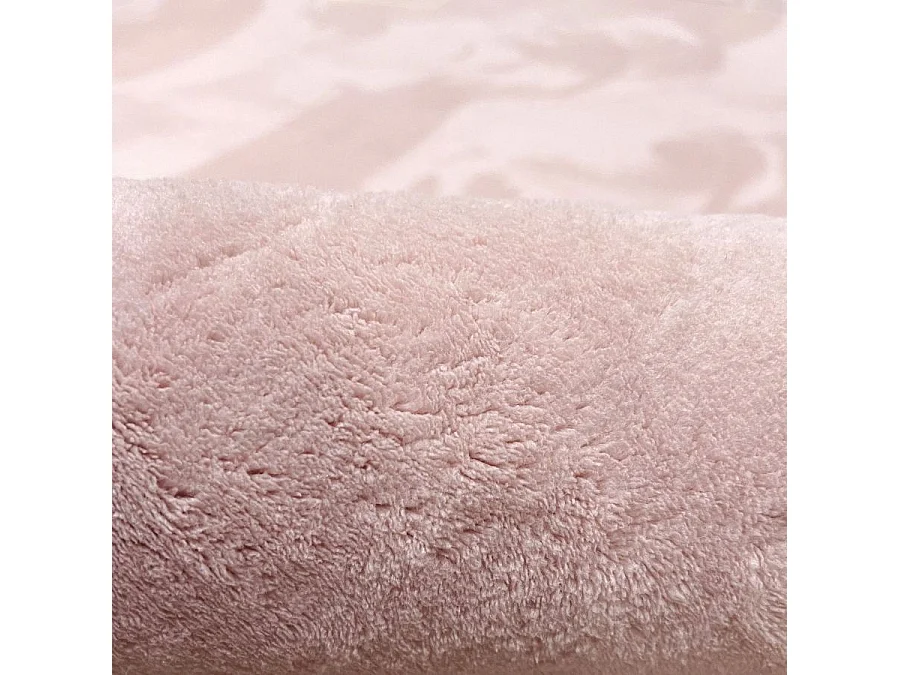 Tapis uni lavable doux - LOFT Rose 160*160