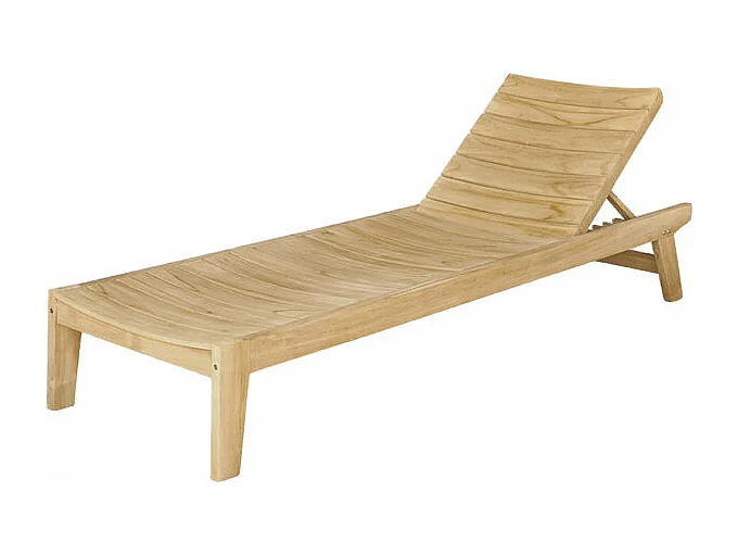 Tumbona de madera de teca maciza