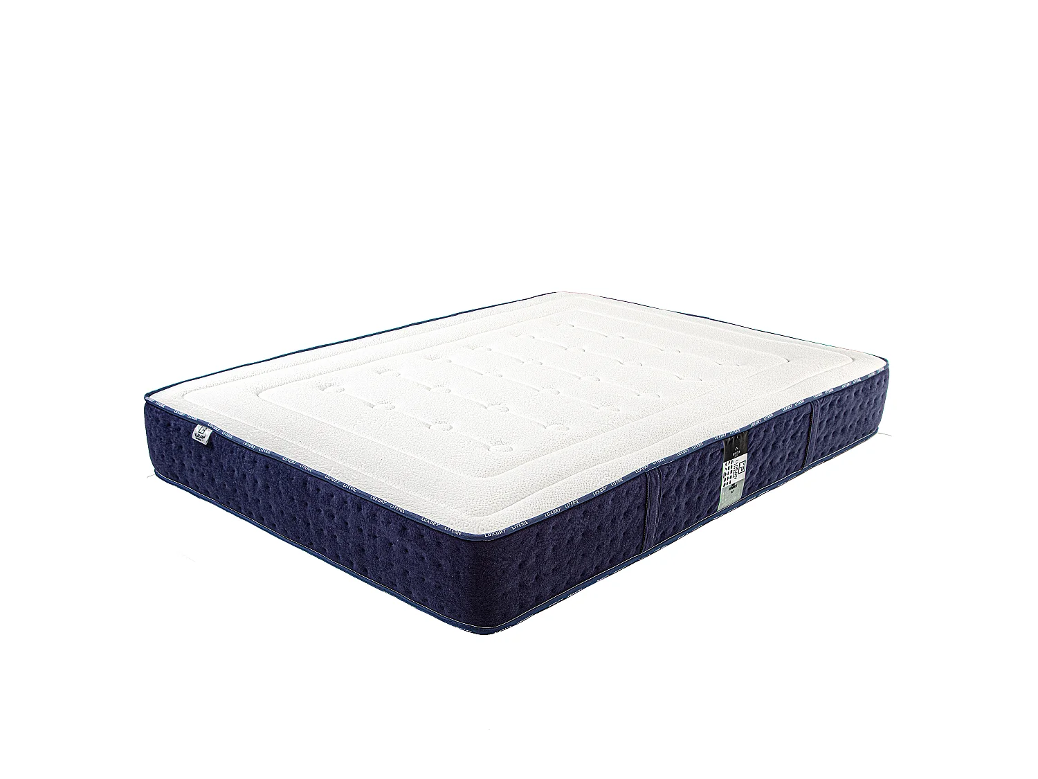 Colchão 140x190 cm, Nuage, 24 cm, espuma de memória, firmeza média, face verão/inverno + 2 almofadas + edredom