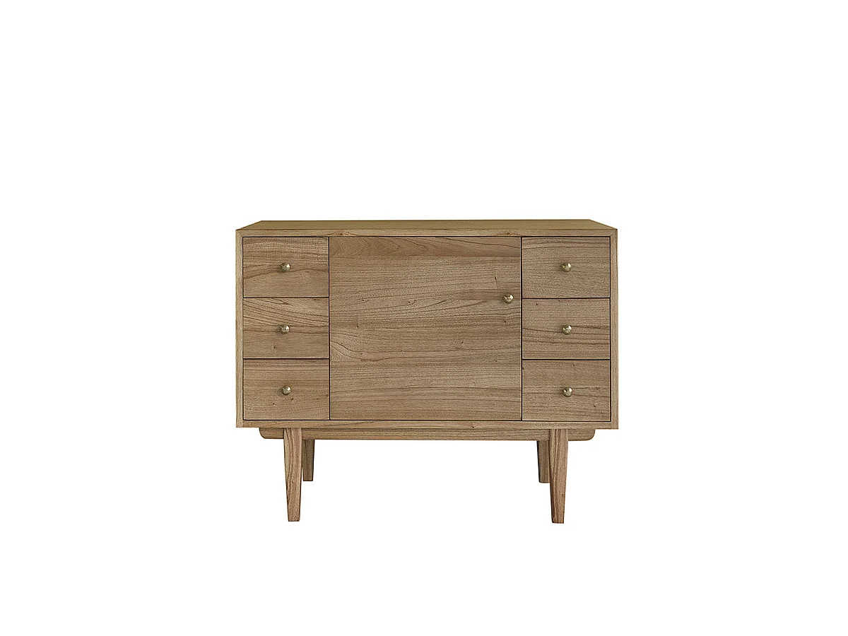 Meuble sous vasque en bois massif 100 cm