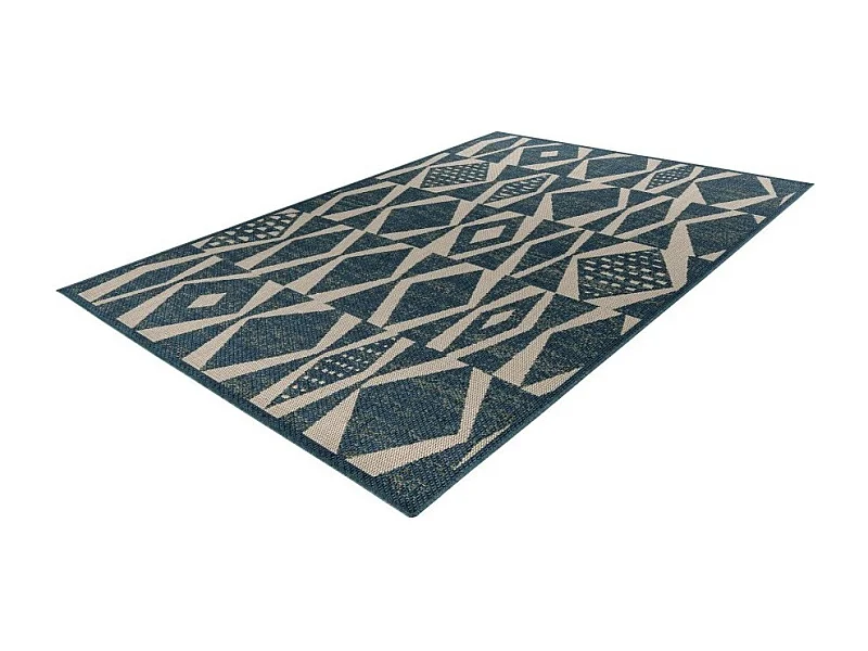 Alfombra 330x240cm, diseño C203I en color azul - Confort y elegancia para su interior