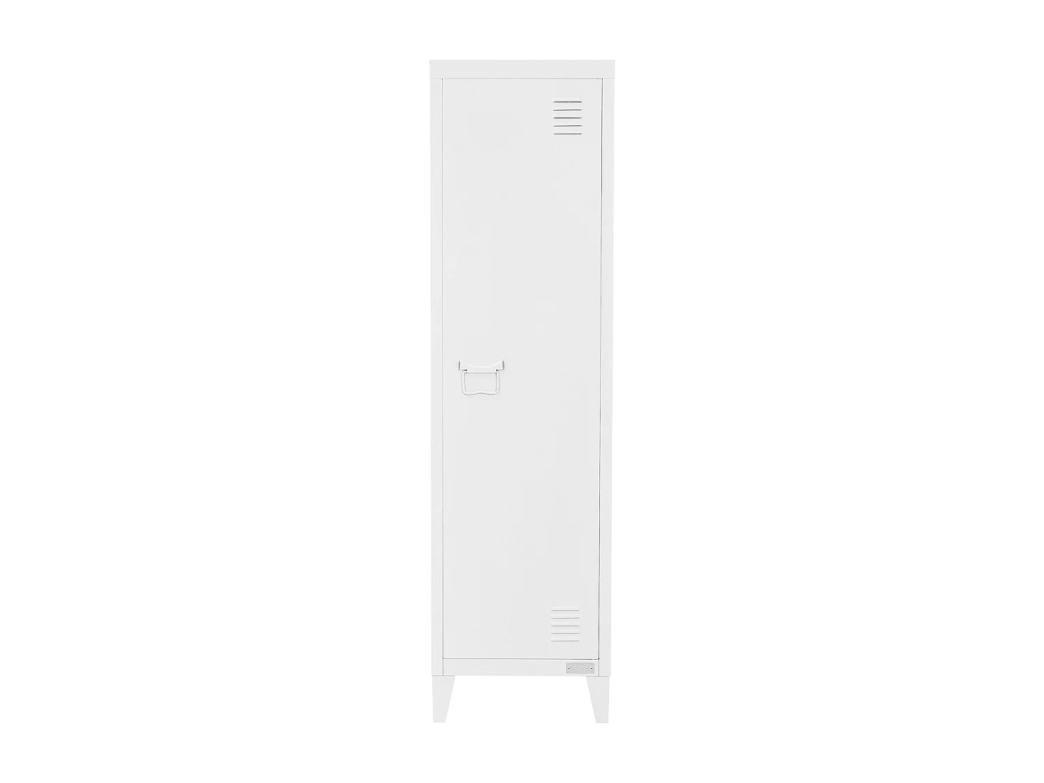 Set 4 armoire de classement rangement bureau 3 compartiments blanc 38x38x137,5cm