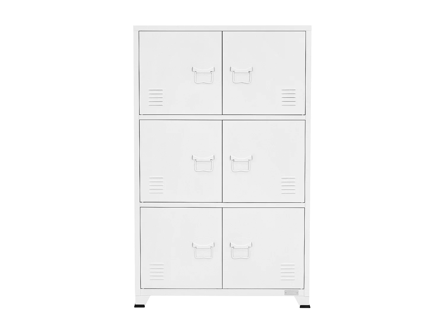 Lot de 3 armoires de bureau Armoire de classement Armoire en acier avec étagères