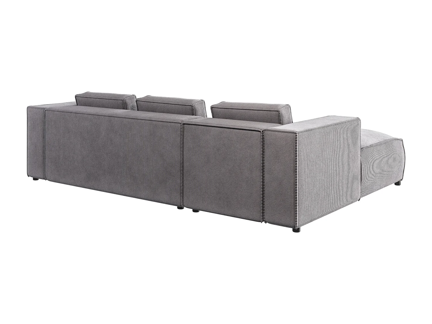 Ecksofa Vera mit Cord-Bezug und Moderne Optik