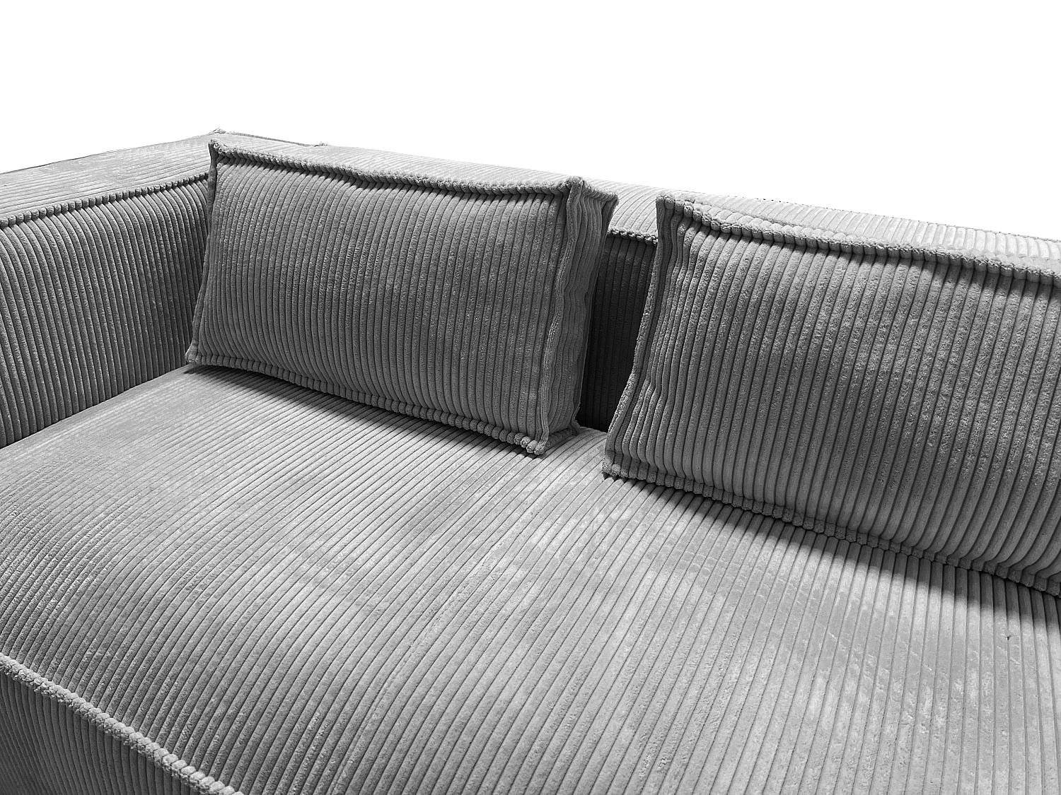 Ecksofa Vera mit Cord-Bezug und Moderne Optik