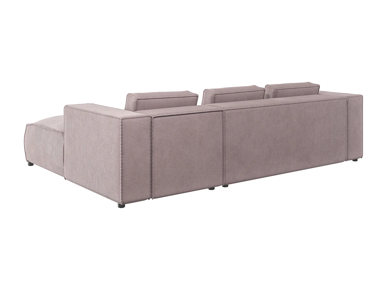 Ecksofa Vera mit Cord-Bezug und Moderne Optik