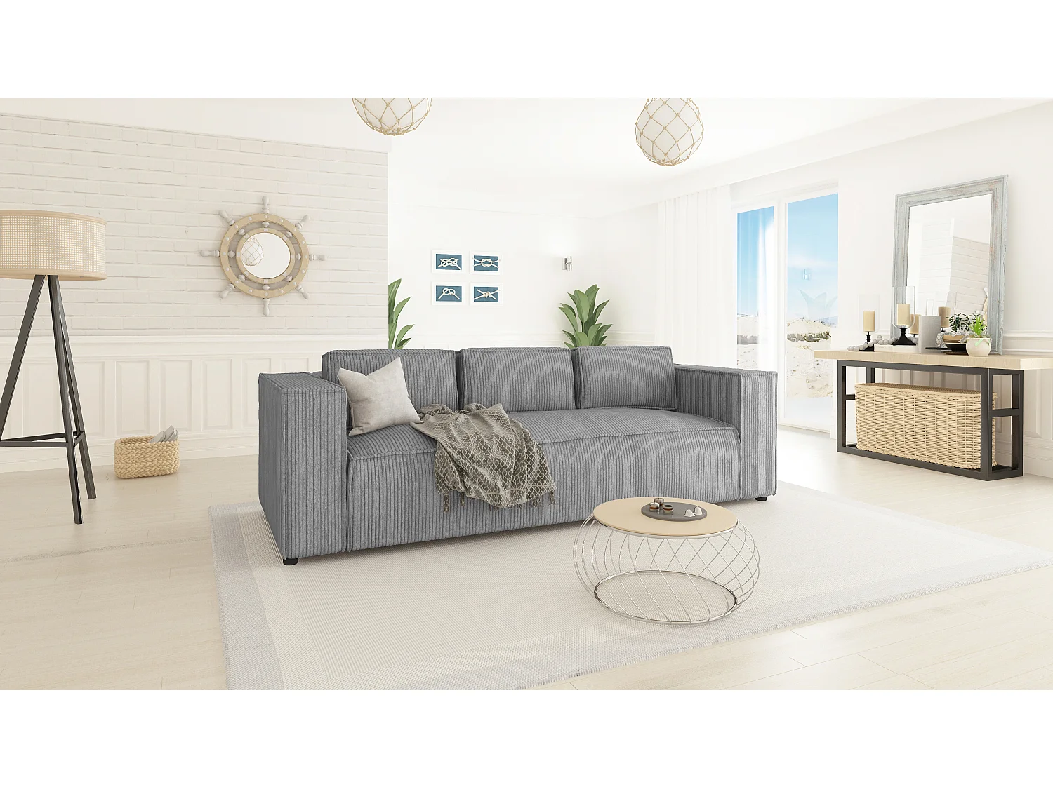 Cord Sofa 3 sitzer Vera
