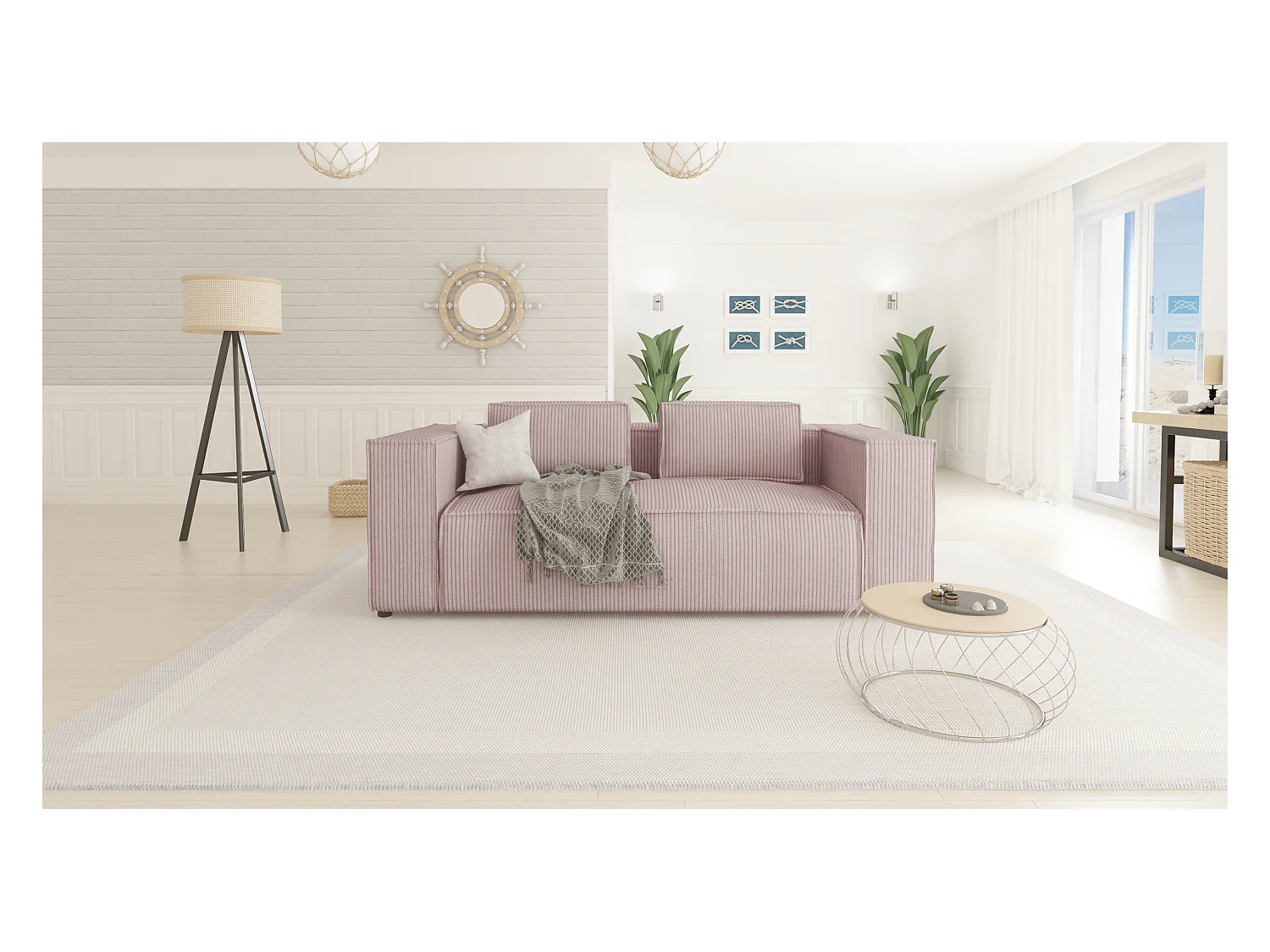 Cord Sofa 2 sitzer Vera