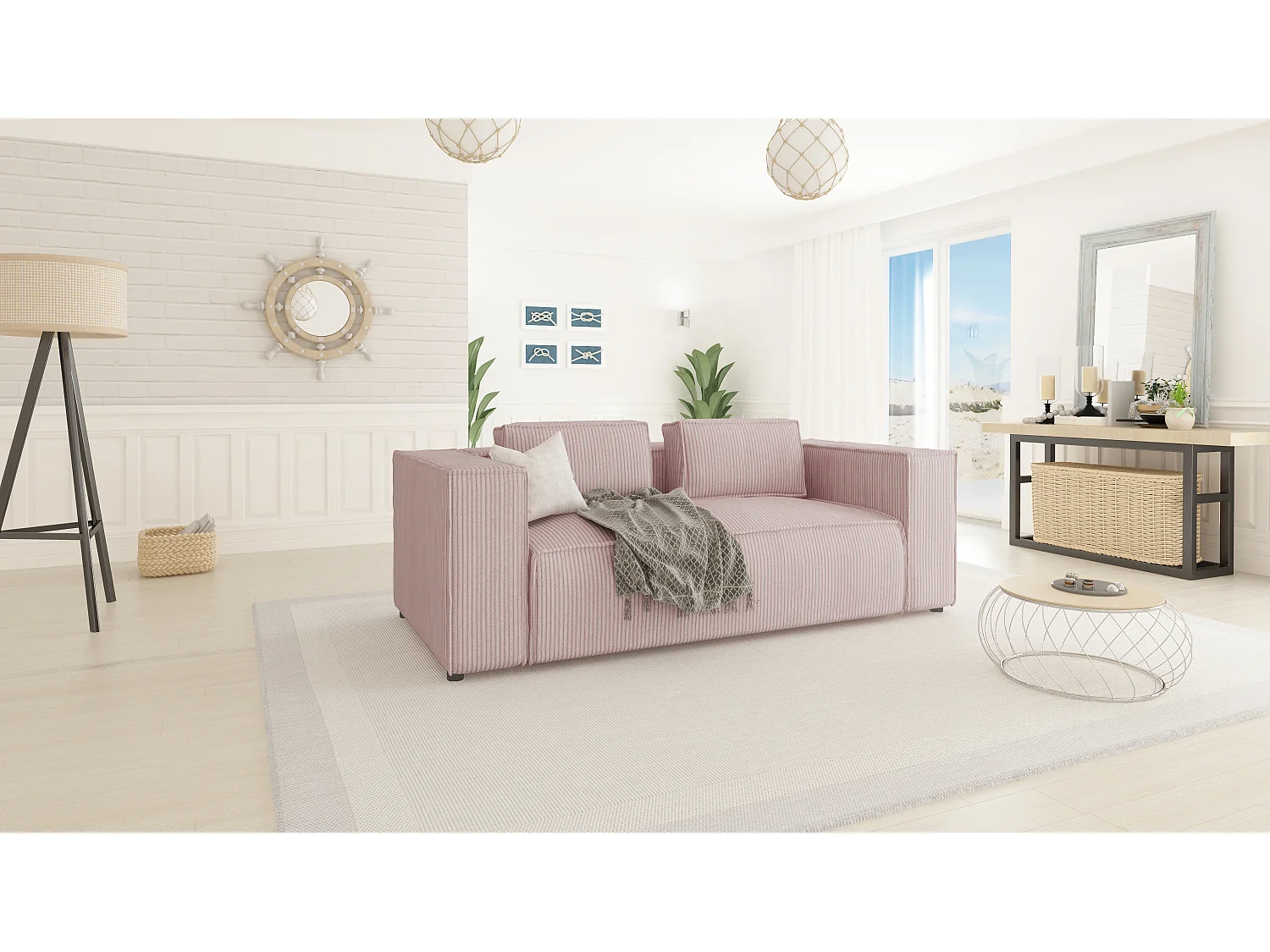 Cord Sofa 2 sitzer Vera