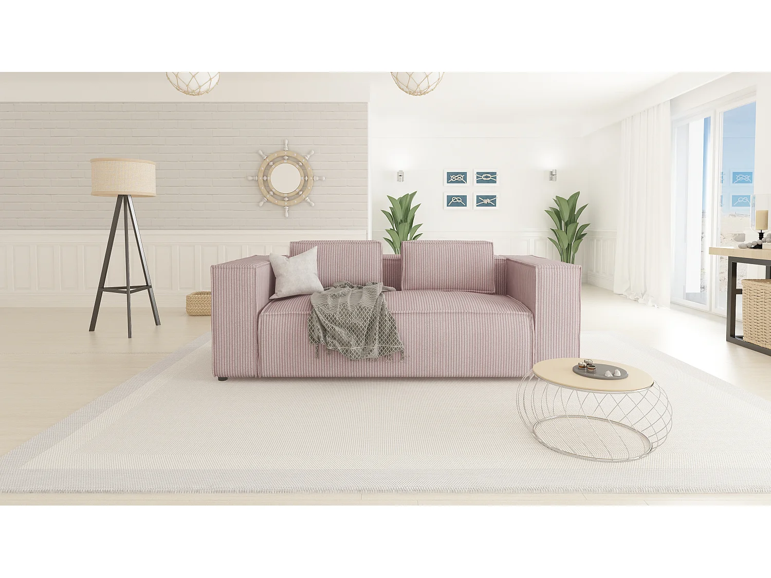 Cord Sofa 2 sitzer Vera